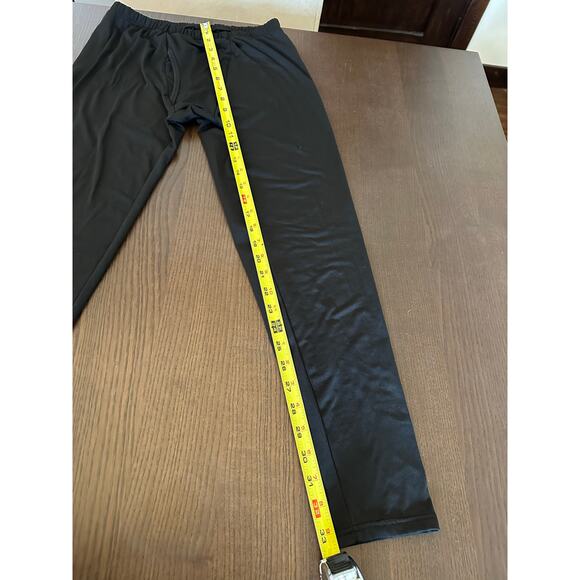 Thermajohn Men's Medium Black Crew Thermal Set Ultrasoft Fleece Top Pants Base - Picture 11 of 15